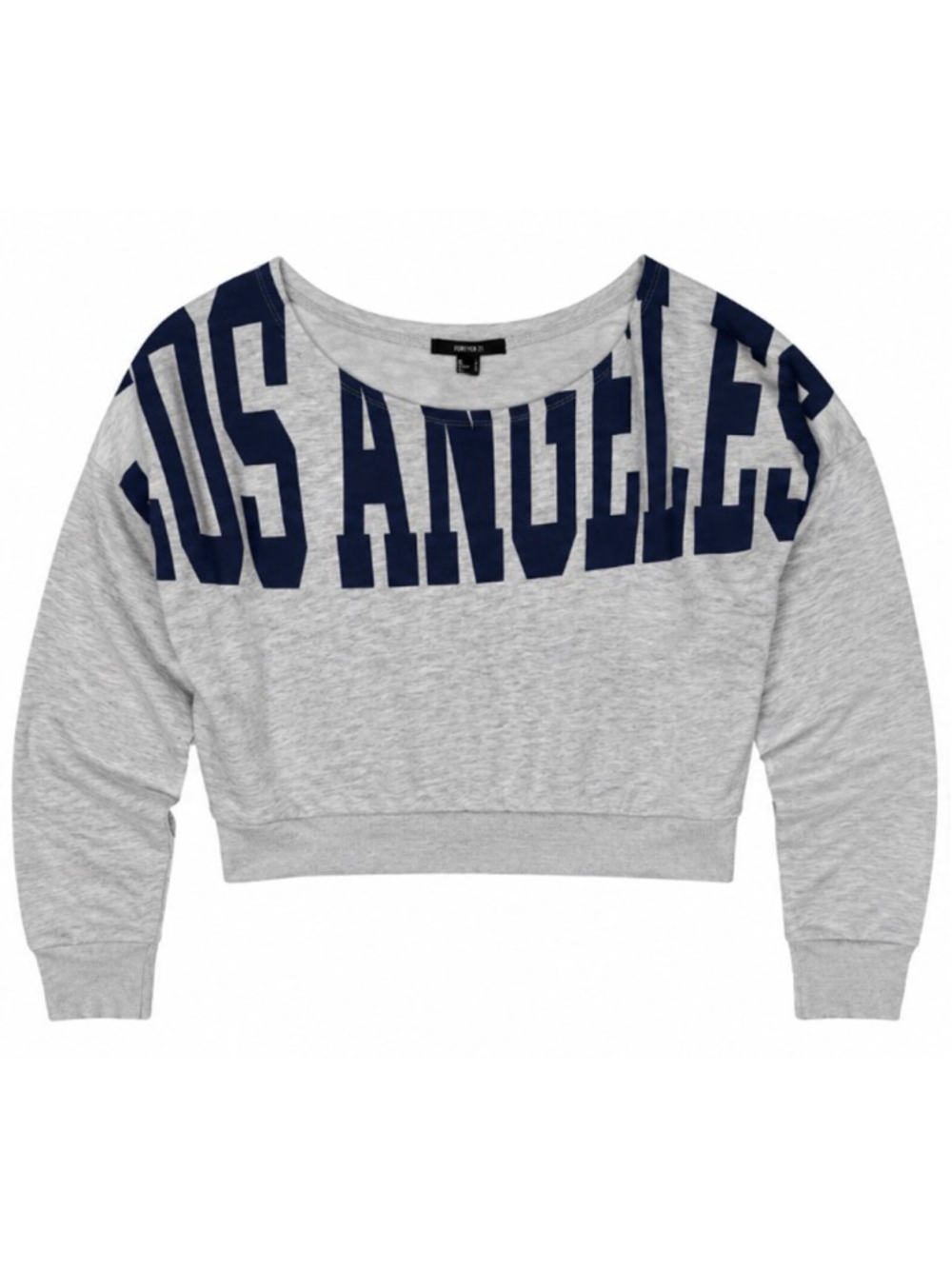 Forever 21 Los Angeles Collarless Pullover Gray Sweatshirt Women's Small
